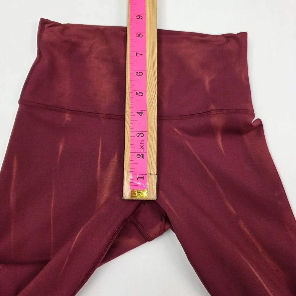 Lululemon Wunder Train Womens 2 Burgundy High Rise Leggings‎ Everlux Yoga Pants